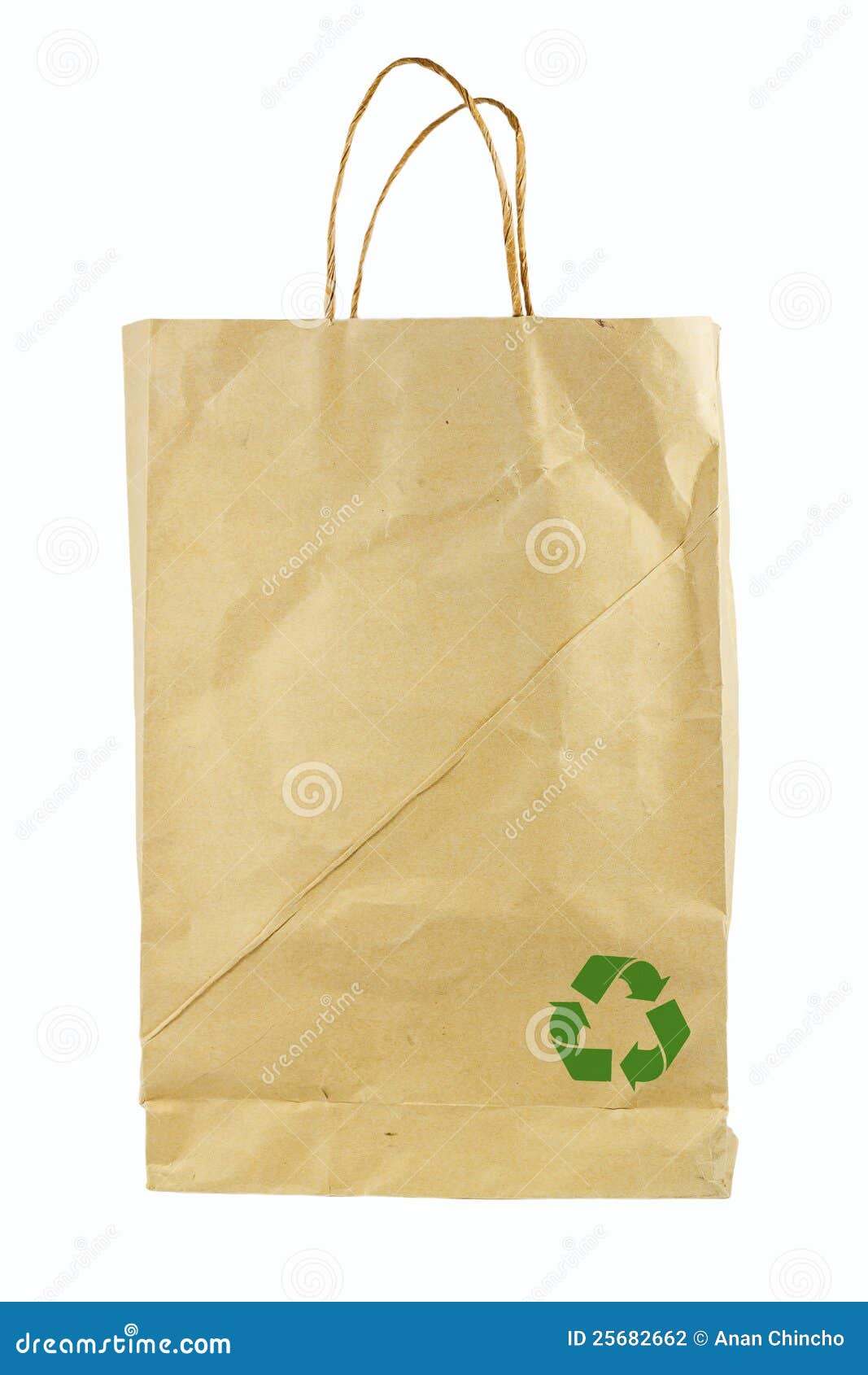 Reusable paper bag stock photo. Image of brown, consumerism 25682662