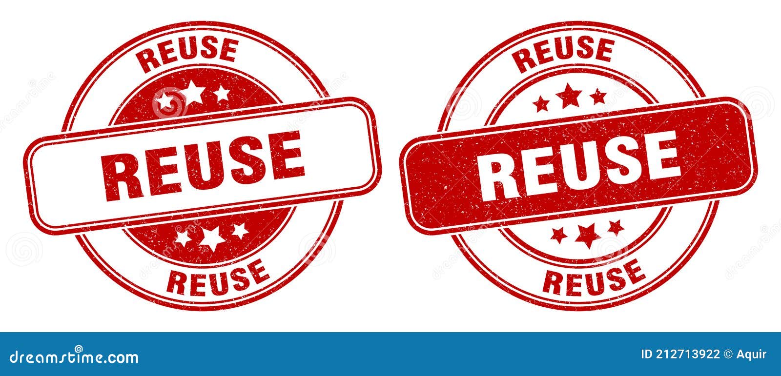 Reuse Stamp. Reuse Label. Round Grunge Sign Stock Vector Illustration