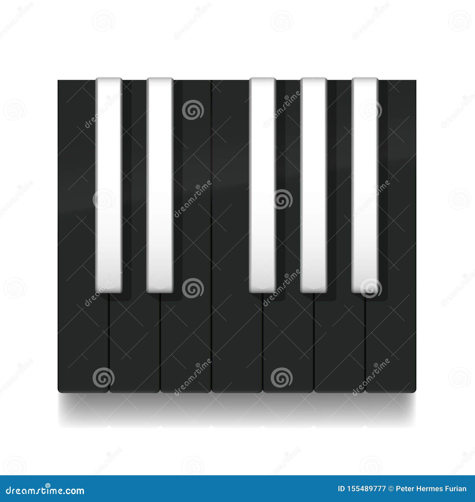 reverse piano keys inverse black octave