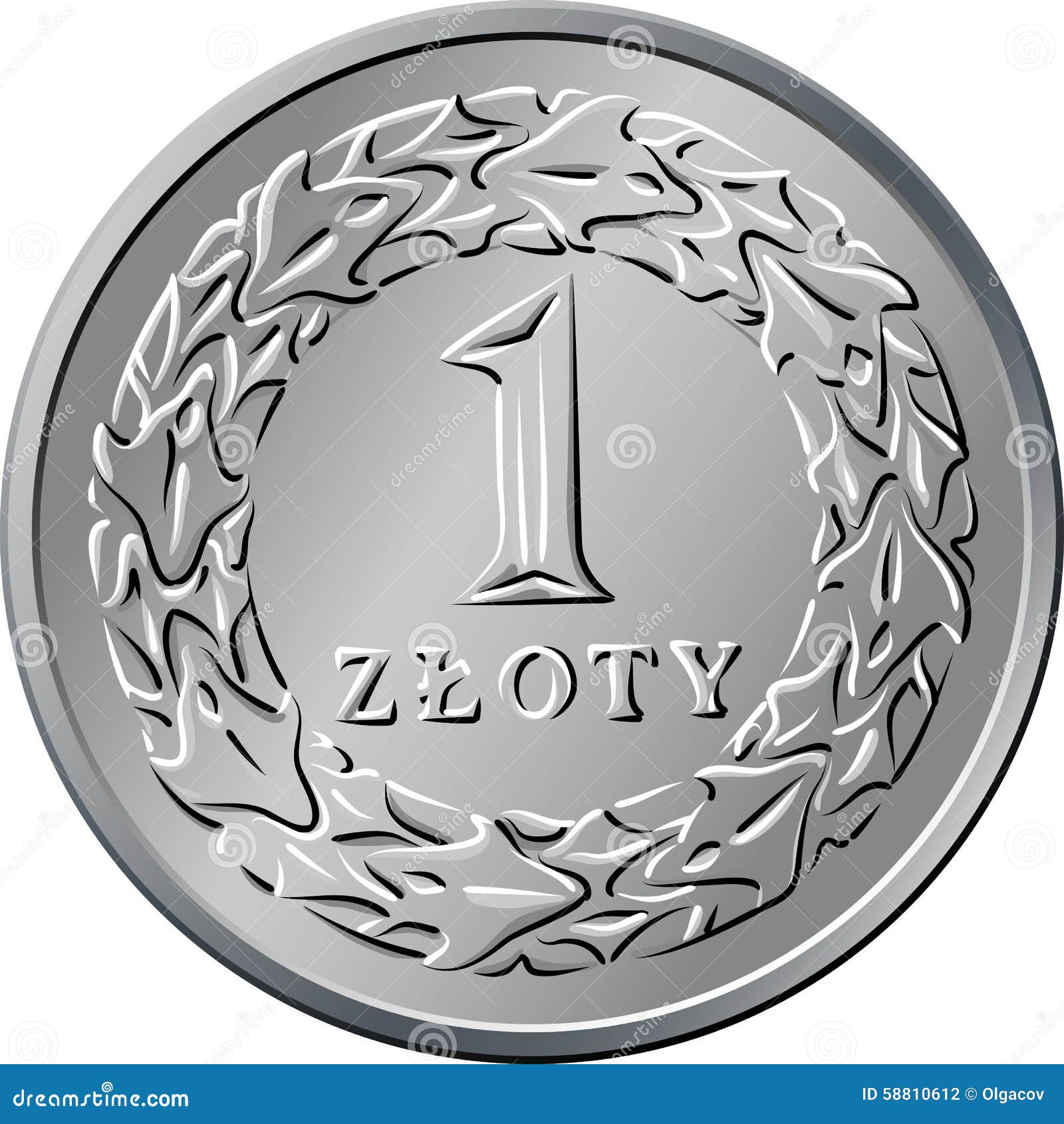 Reverse Polish Money One Zloty Coin Vector Illustration CartoonDealer reverse-polish-money-one-zloty-coin-vector-illustration-cartoondealer