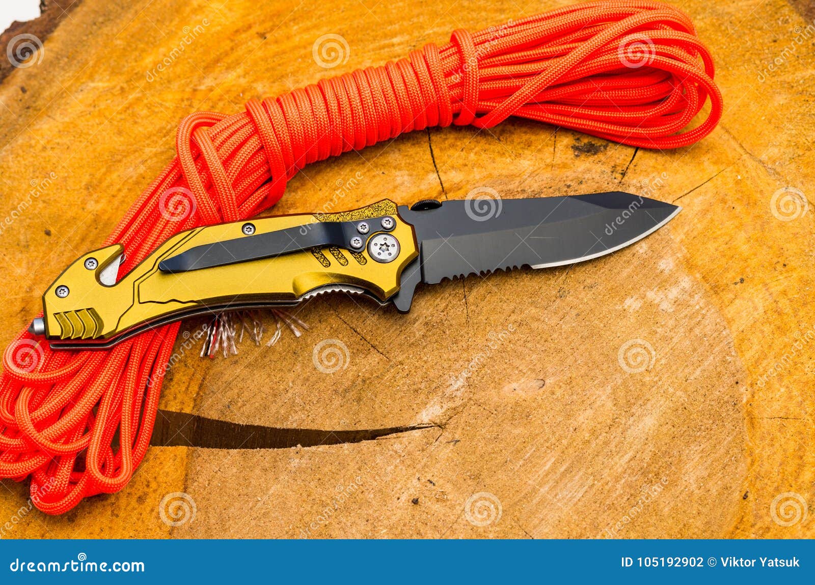 The Reverse Side with the Clip for Carrying. Knife for Everyday