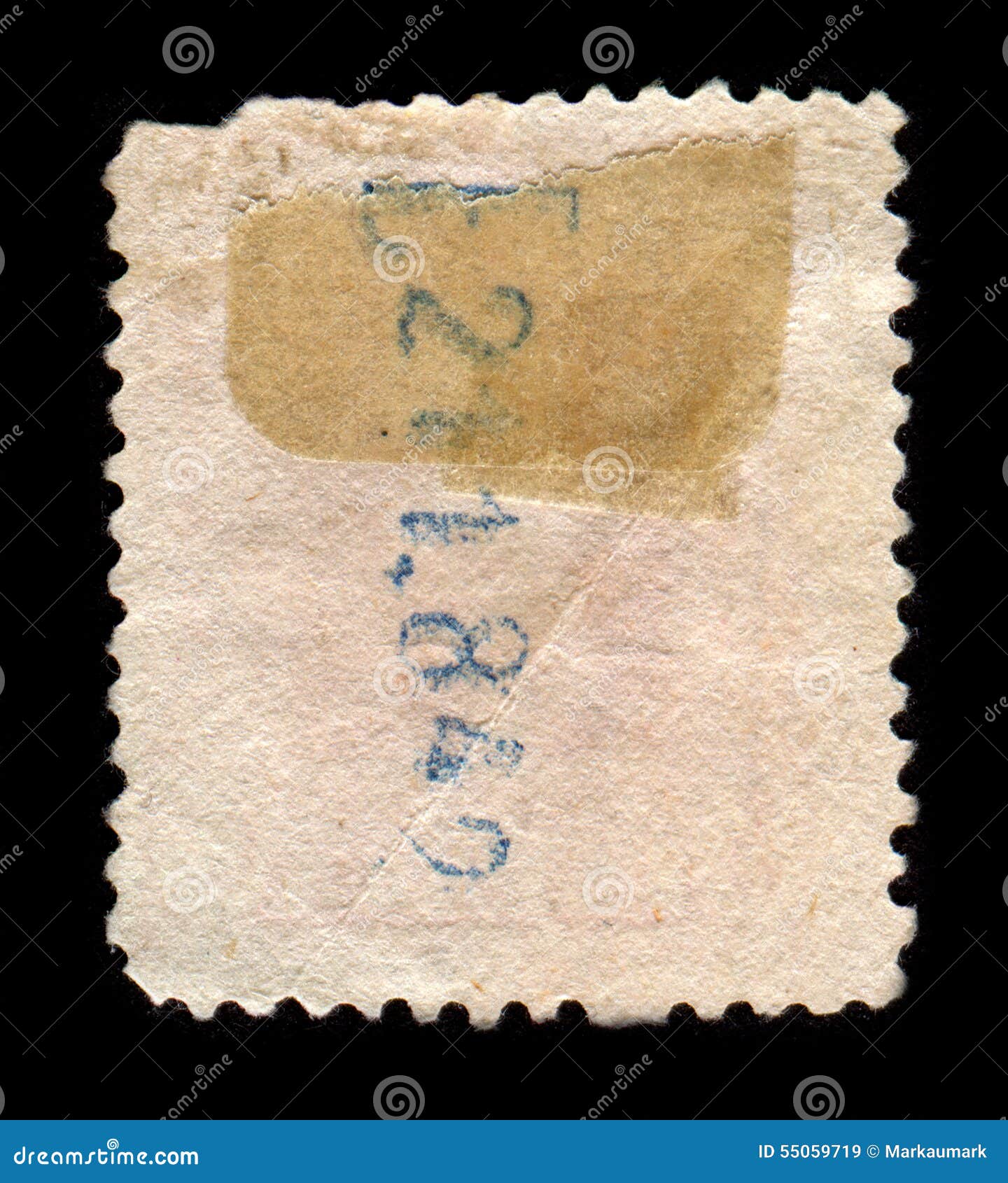 Reverse Side of a Postage Stamp. Stock Image Image of isolated, dirt 55059719