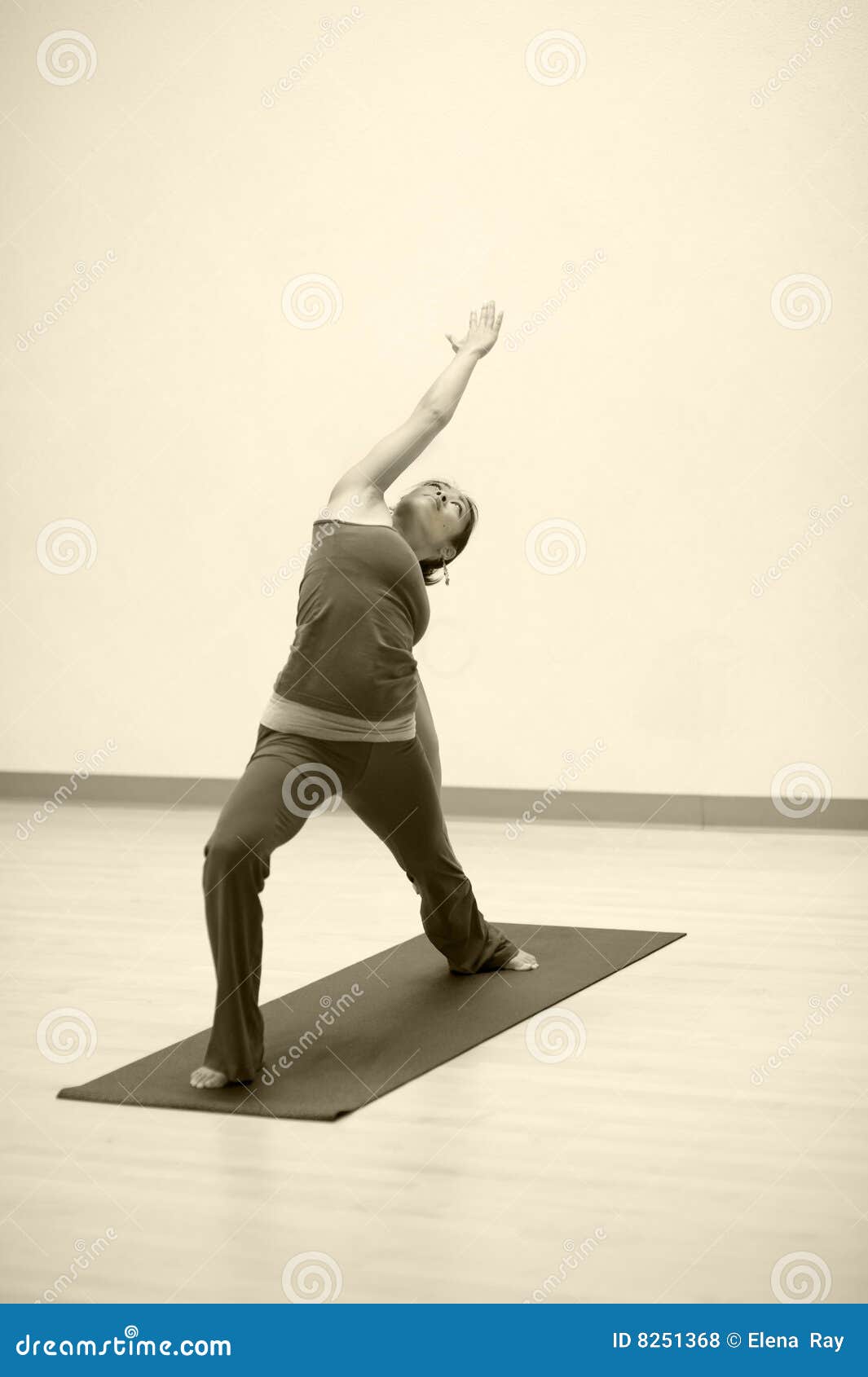 Reverse Warrior Pose stock photo. Image of background 8251368