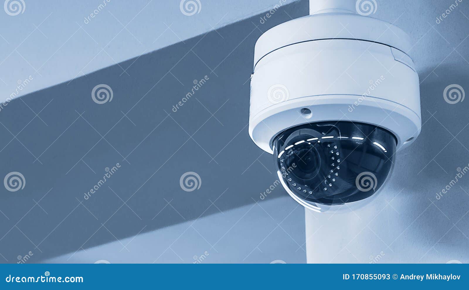 a review of surveillance cameras on white background. security concept. facial recognition. program search for criminals