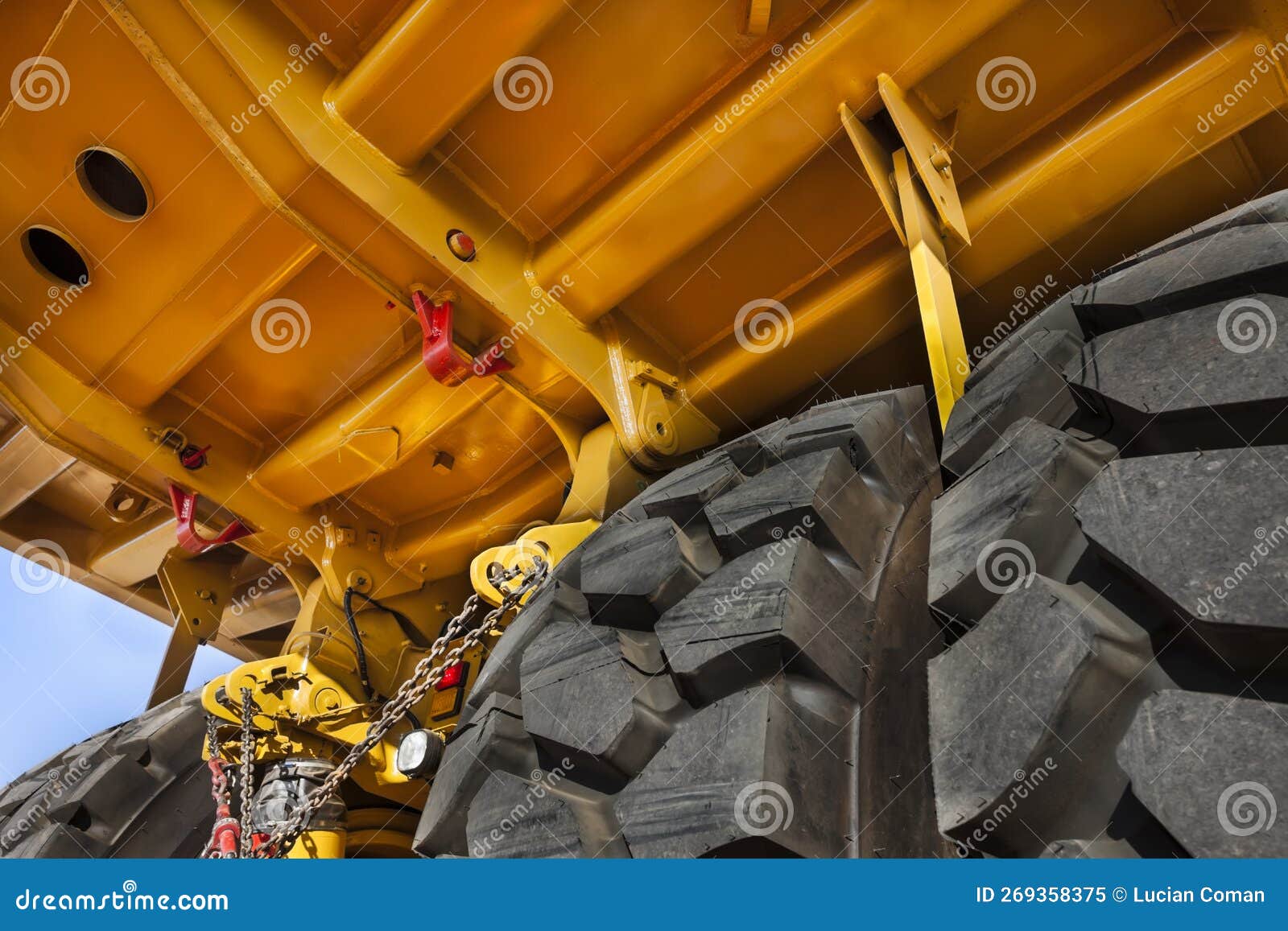 Revision of Suspension , Double Axle Under a Huge Brand New Yellow