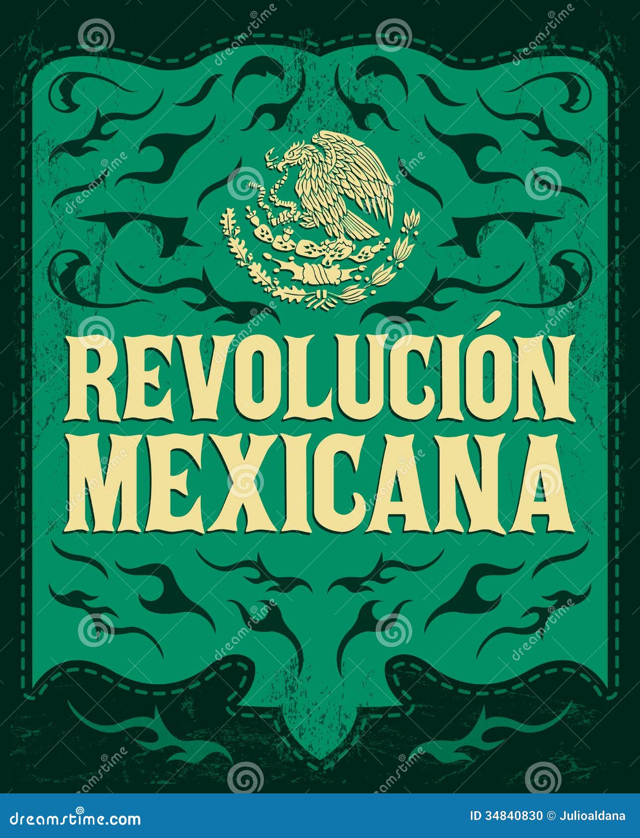 Revolucion Mexicana - Mexican Revolution Spanish Stock Vector -  Illustration of grunge, latin: 34840830