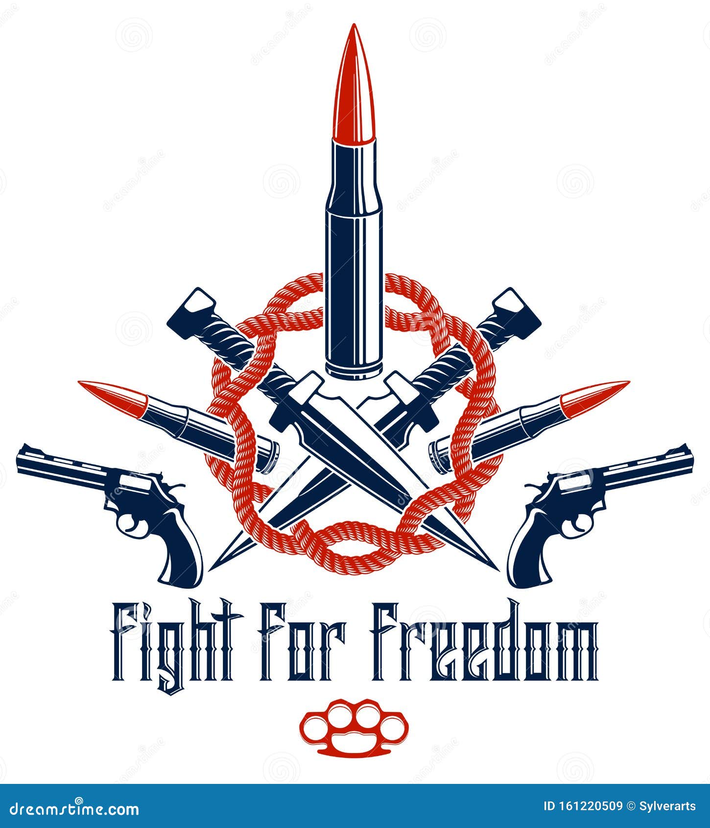 Revolution and War Vector Emblem with Bullets and Guns, Logo or Tattoo with  Lots of Different Design Elements, Riot Partisan Stock Vector -  Illustration of pistol, anarchy: 161220509