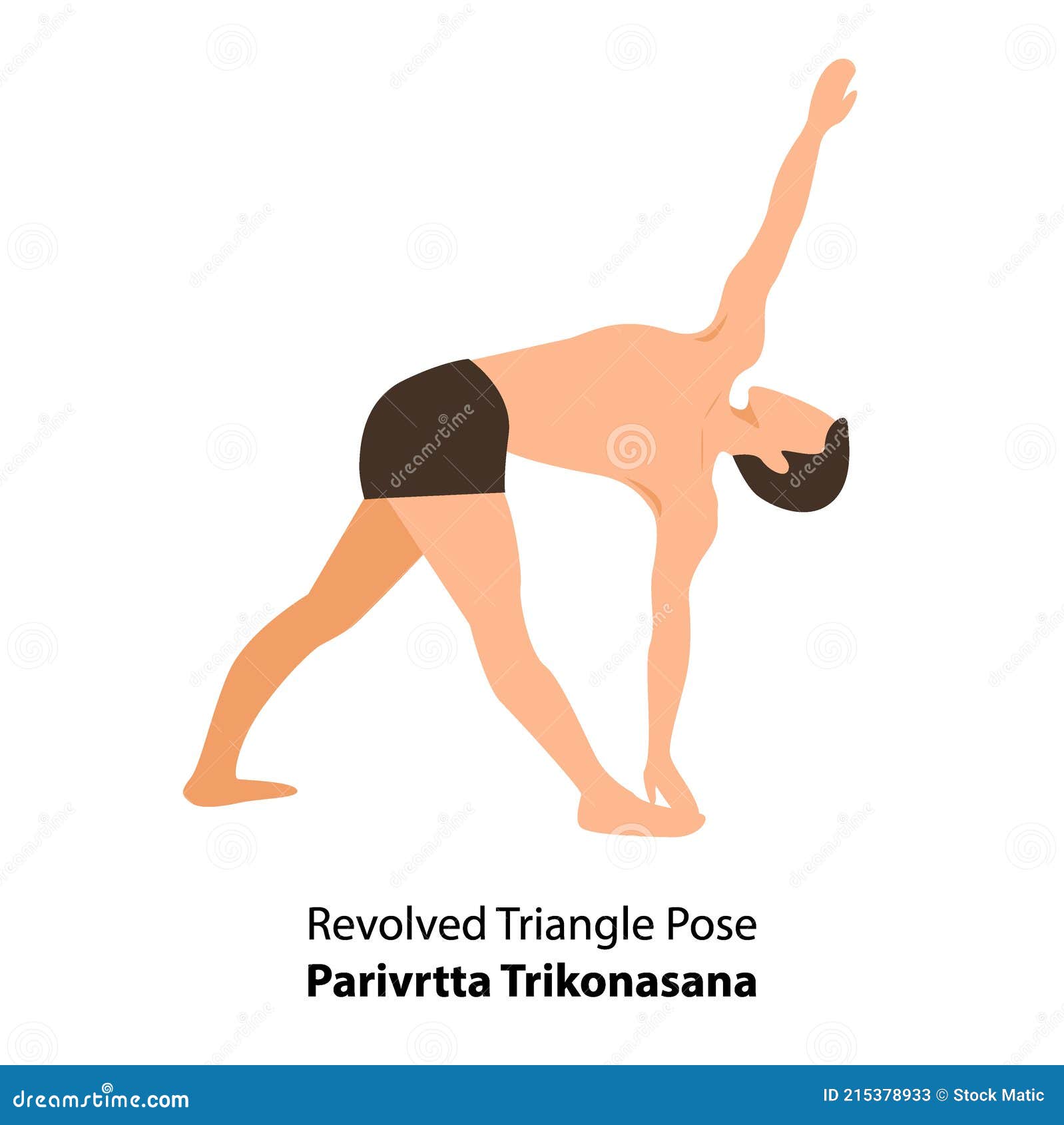 Young Woman doing Revolved Triangle Pose in Yoga Stock Photo - Alamy