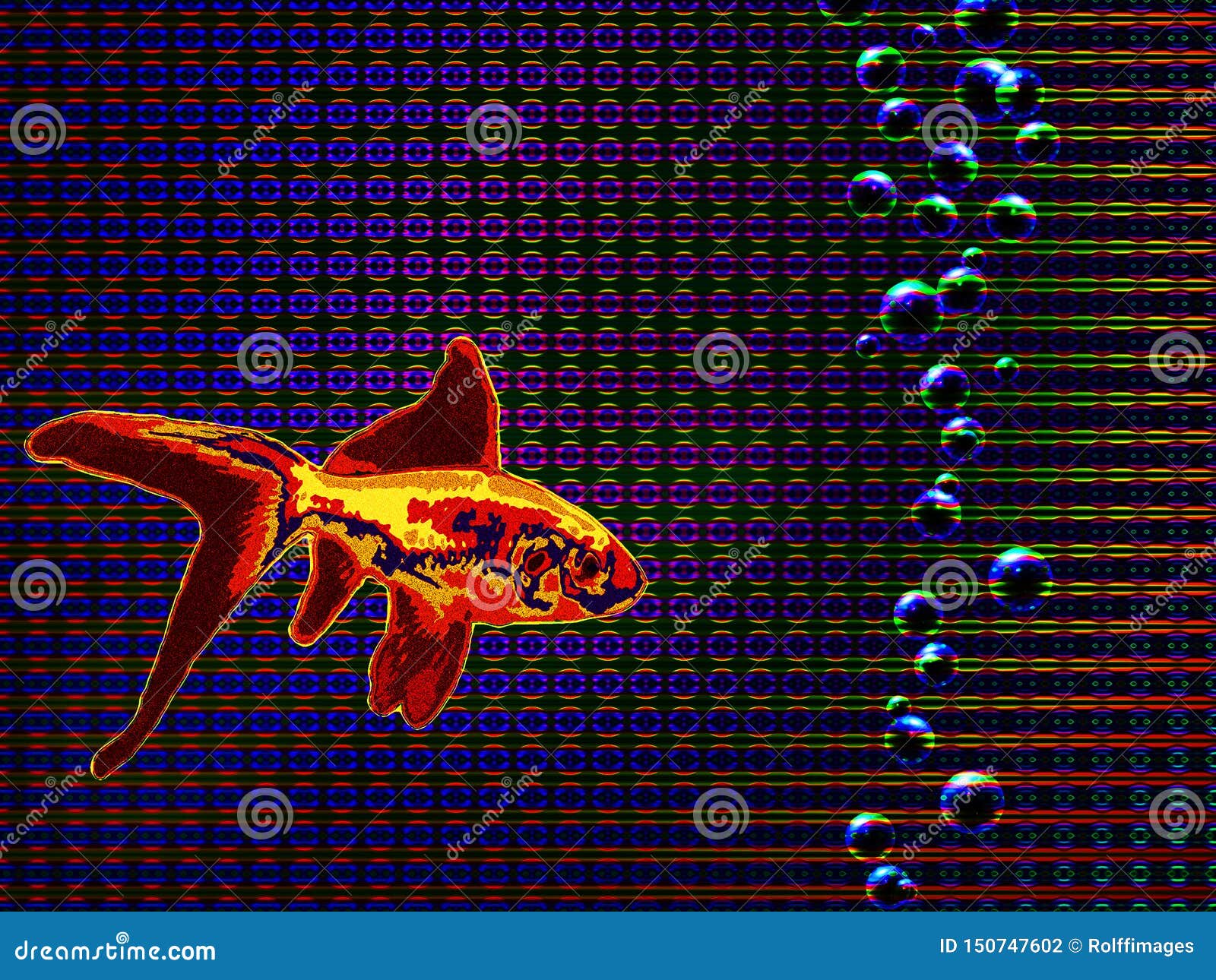RGB Fish stock illustration. Illustration of animal - 150747602
