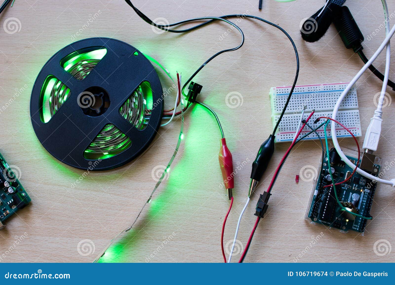 RGB Led Strip Addressable Controlled by a Microcontroller Open S Stock