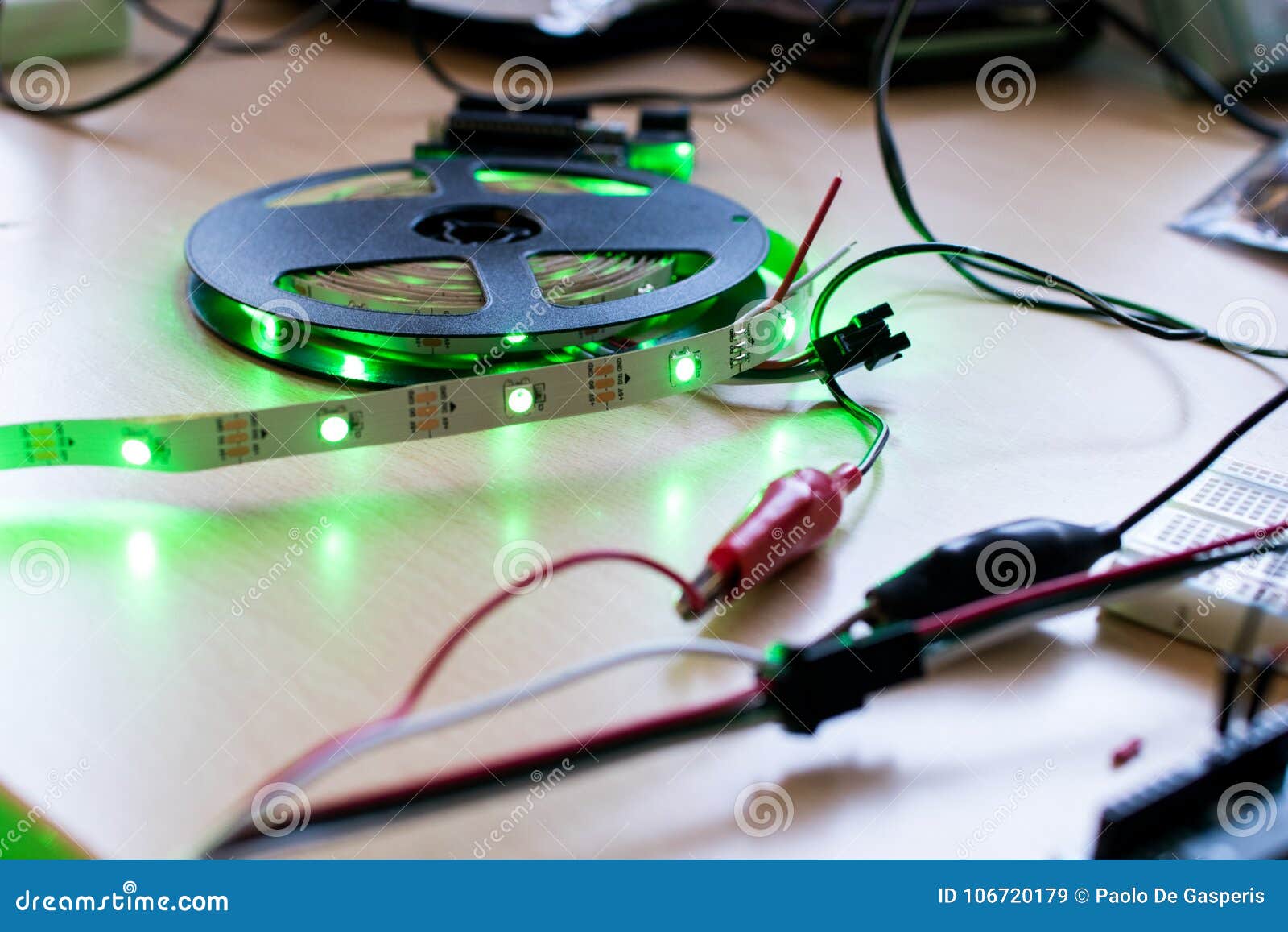 RGB Led Strip Addressable Controlled by a Microcontroller Open S Stock