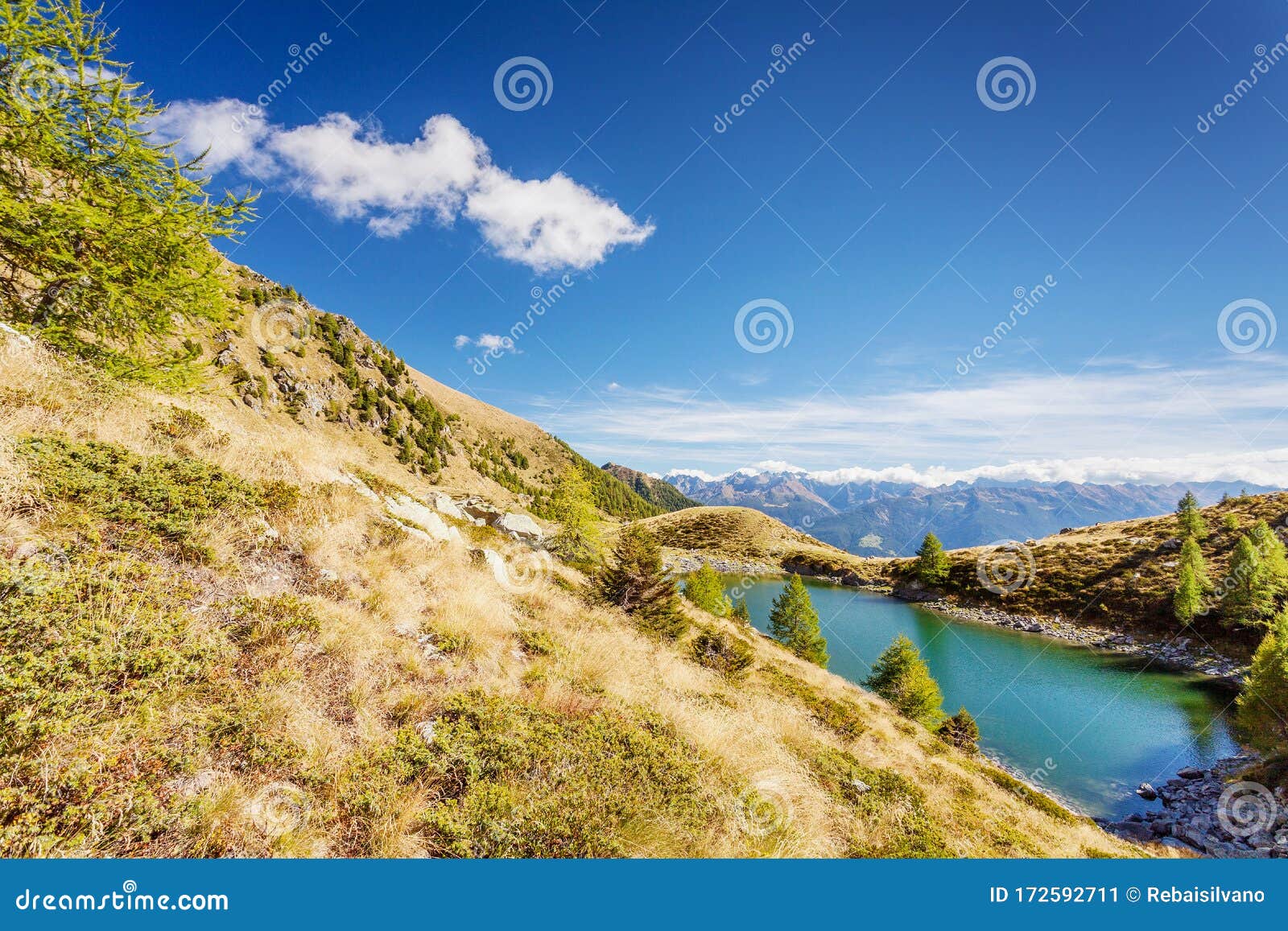 rhaetian alps - colina lake