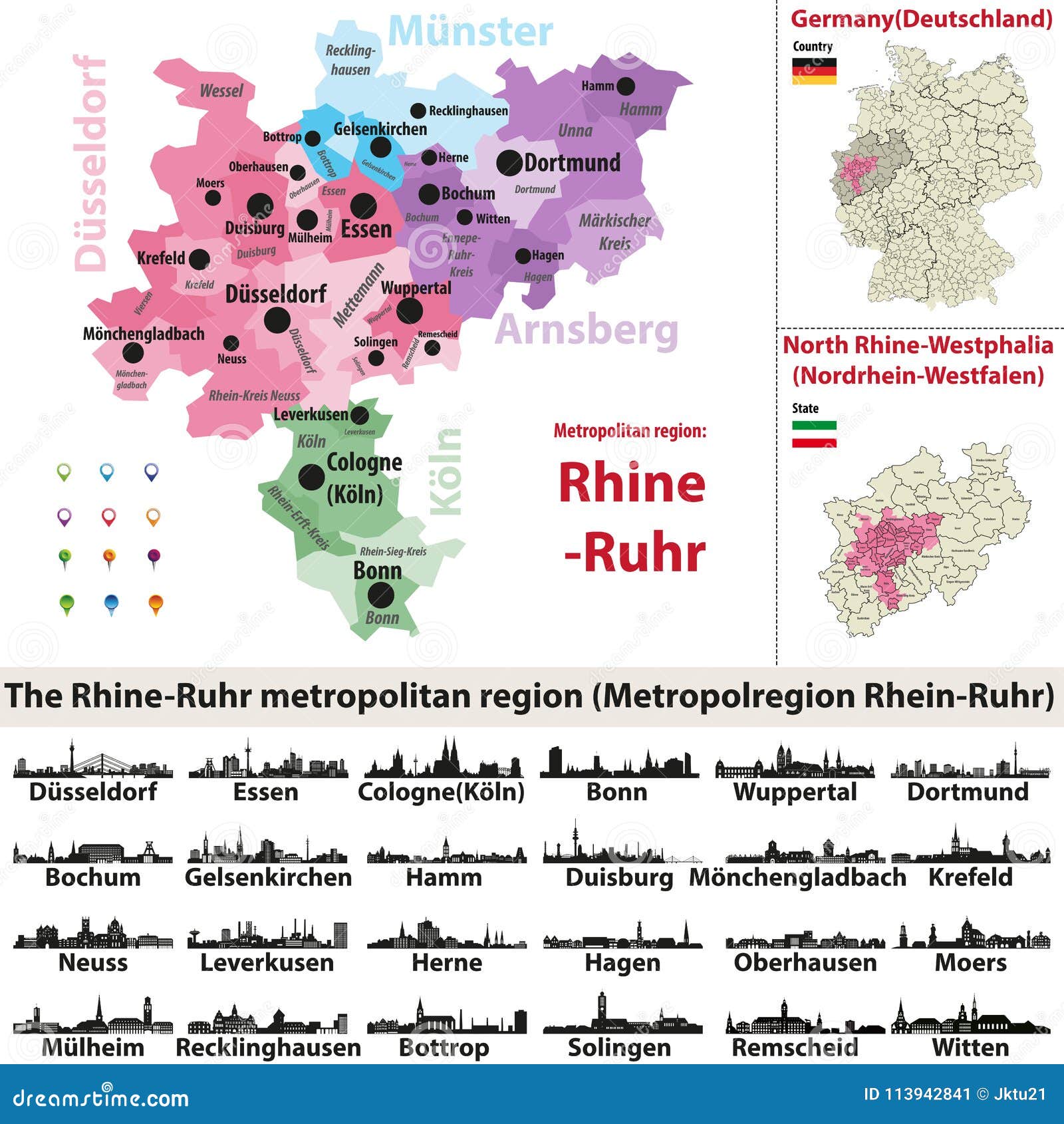 Ruhr Valley Map Ruhr Valley Map