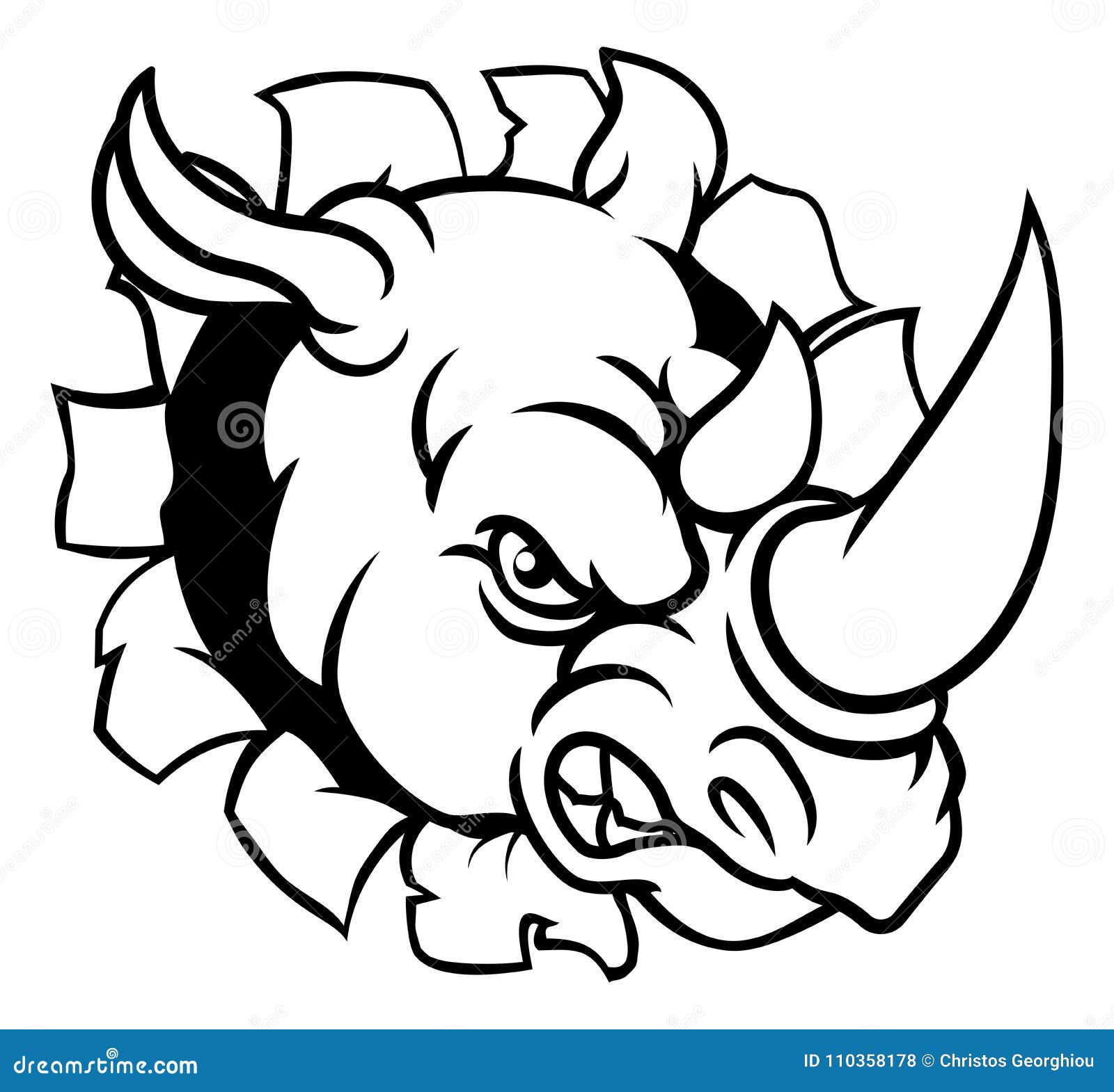Rhino Angry Sports Mascot Breaking Background Stock Vector - Illustration of animal, background: 110358178 Rhino Angry Sports Mascot Breaking Background Stock Vector - Illustration of animal, background: 110358178