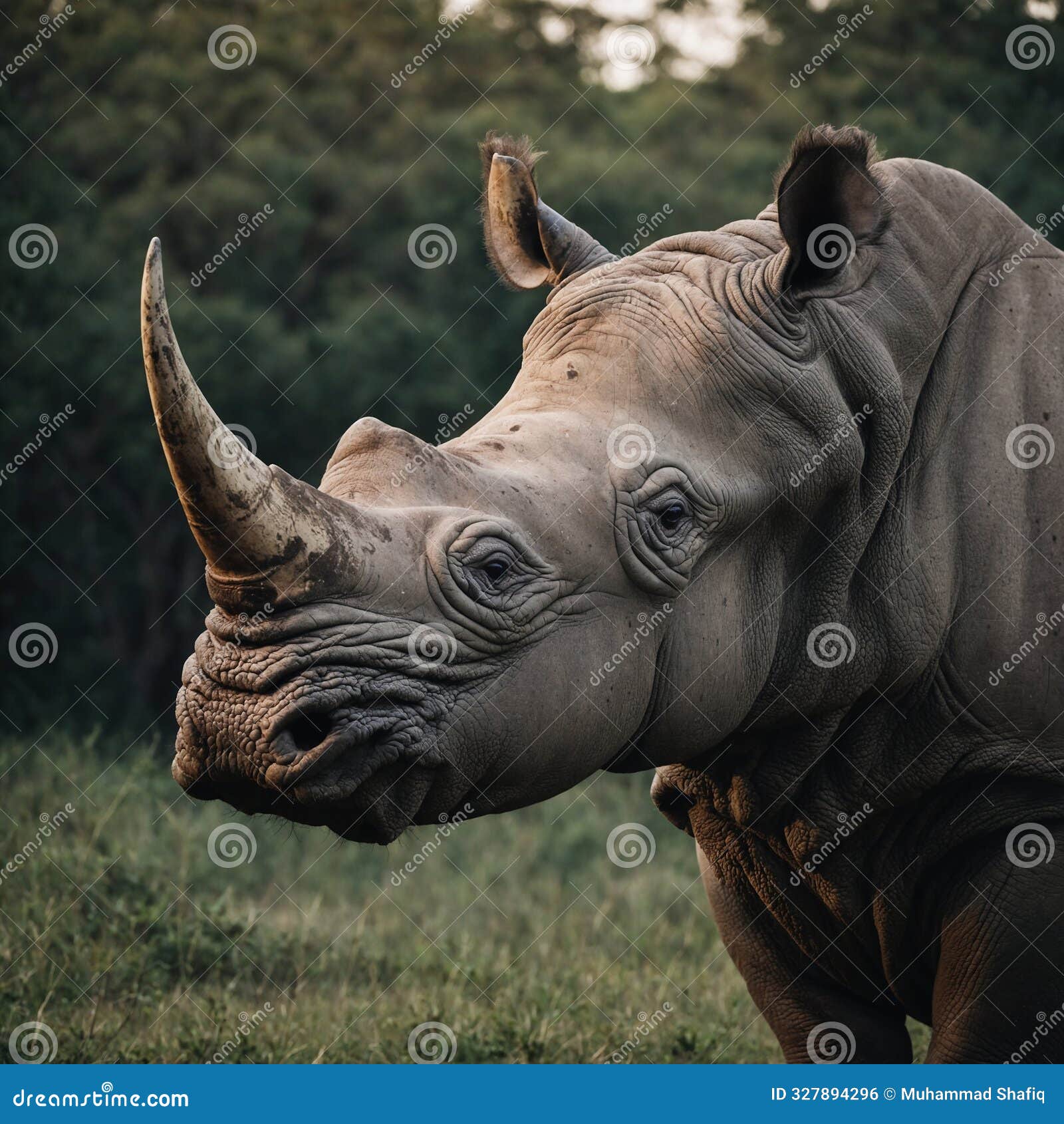 the rhinoceros is a massive powerful animal with a thick armor-like skin