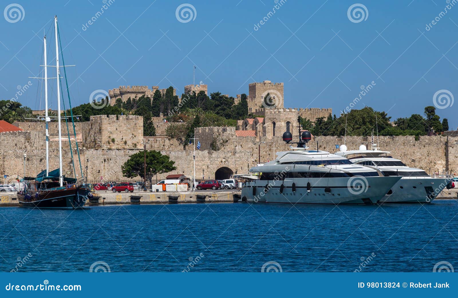 Rhodes Old Town Editorial Stock Image Image Of Harbour 98013824