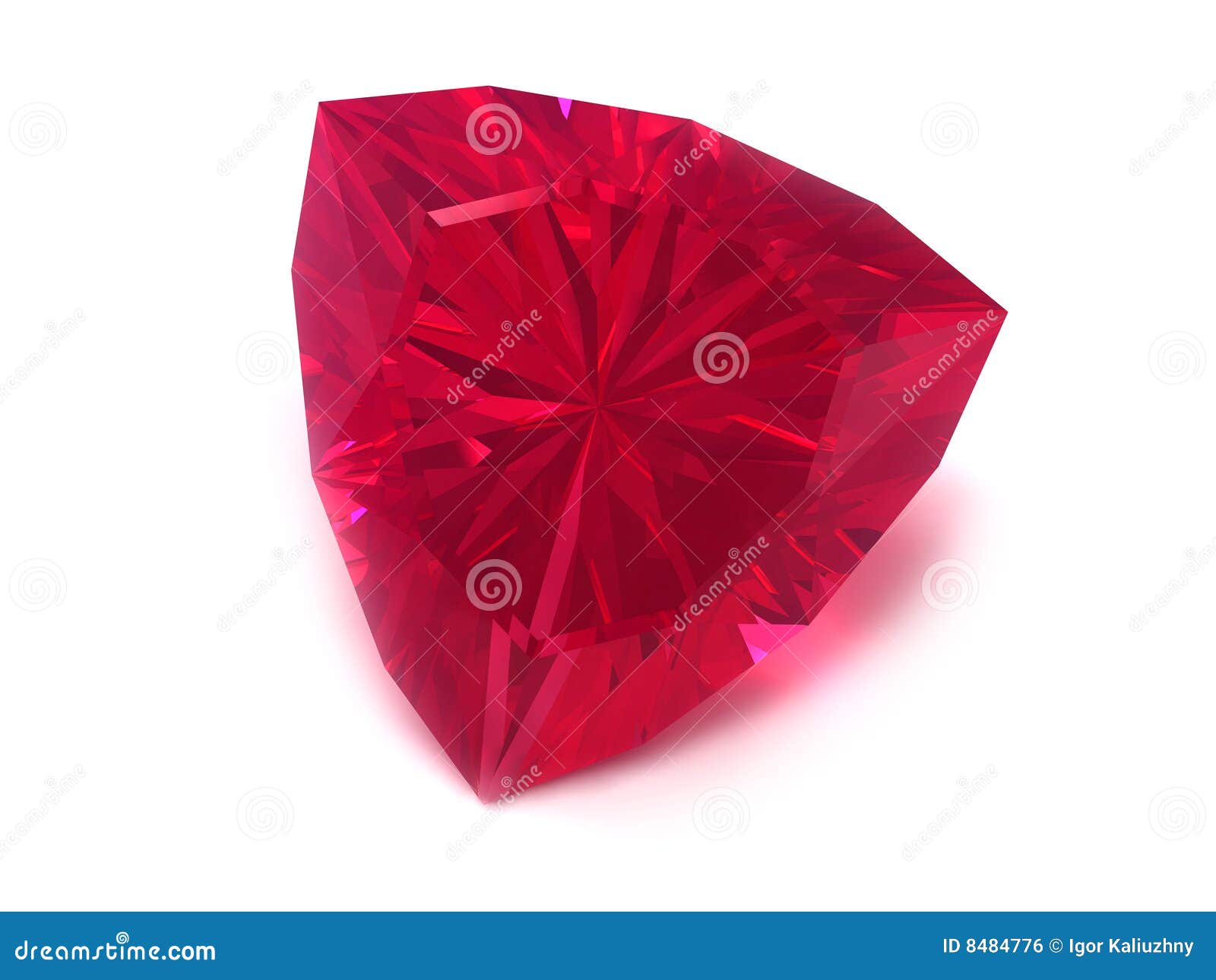 rhodolite or ruby gemstone