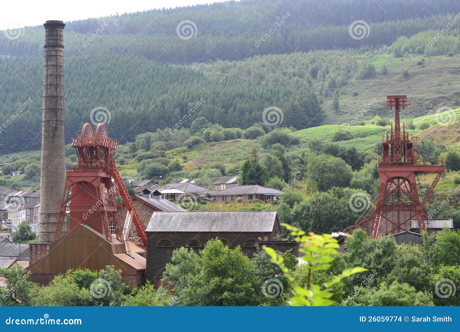 Rhondda heritage park stock photo. Image of mining, village 26059774