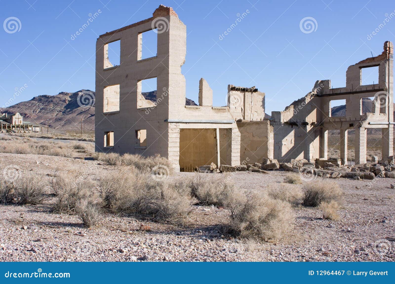 Rhyolite, Nevada Ghost Town. Stock Image Image of abandon, death 12964467
