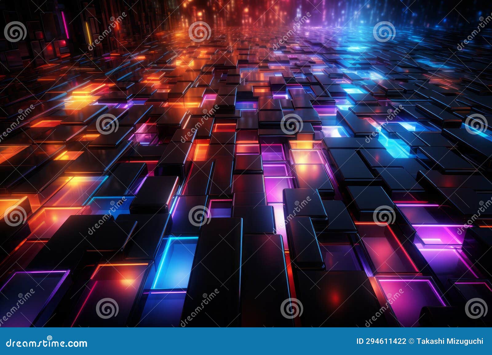 rhythm of the future: abstract art infused with synthwave magic. ai generated 18