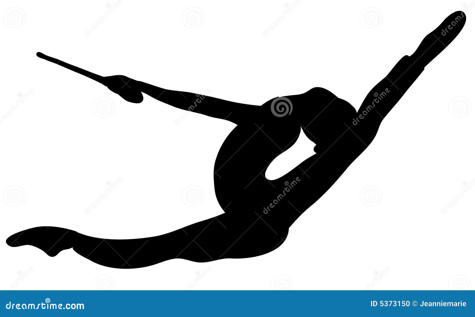 rhythmic gymnastics: clubs bw