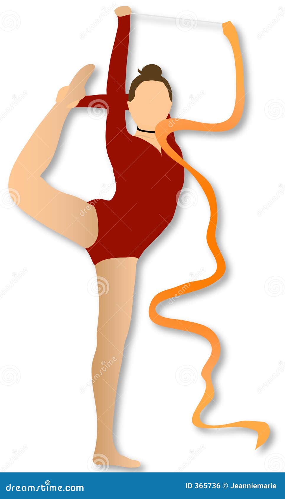 Rhythmic Gymnastics Ribbon Stock Illustration Illustration of rhythmic, competitive 365736