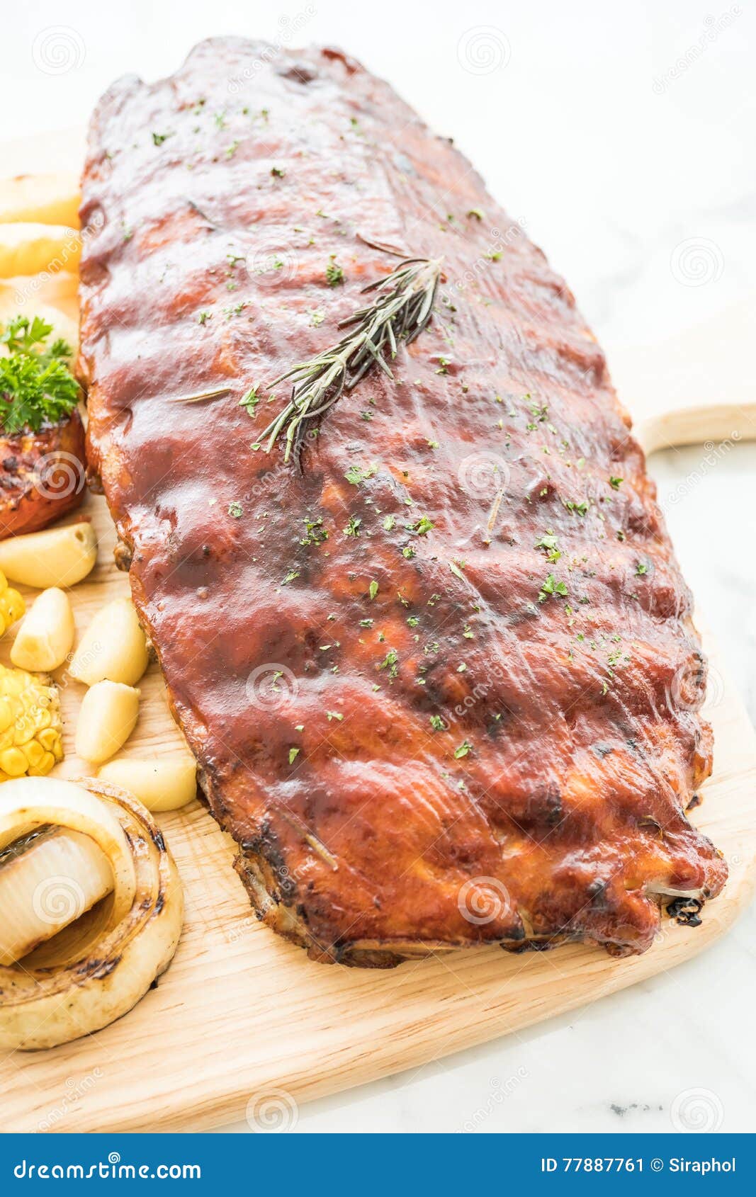 Rib barbecue stock image. Image of sauce, meat, cooked - 77887761