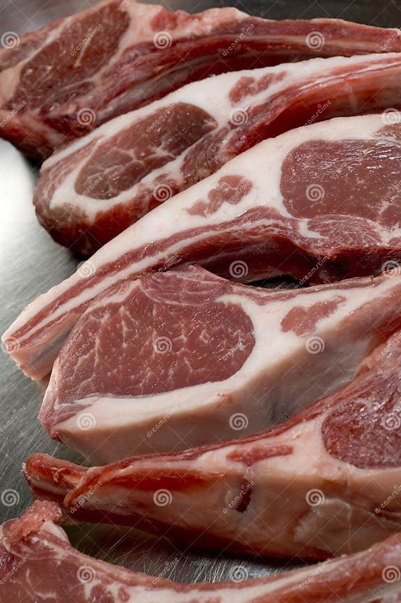 Rib Lamb Chops in Frying Pan Stock Image Image of lamb, expensive 2763219