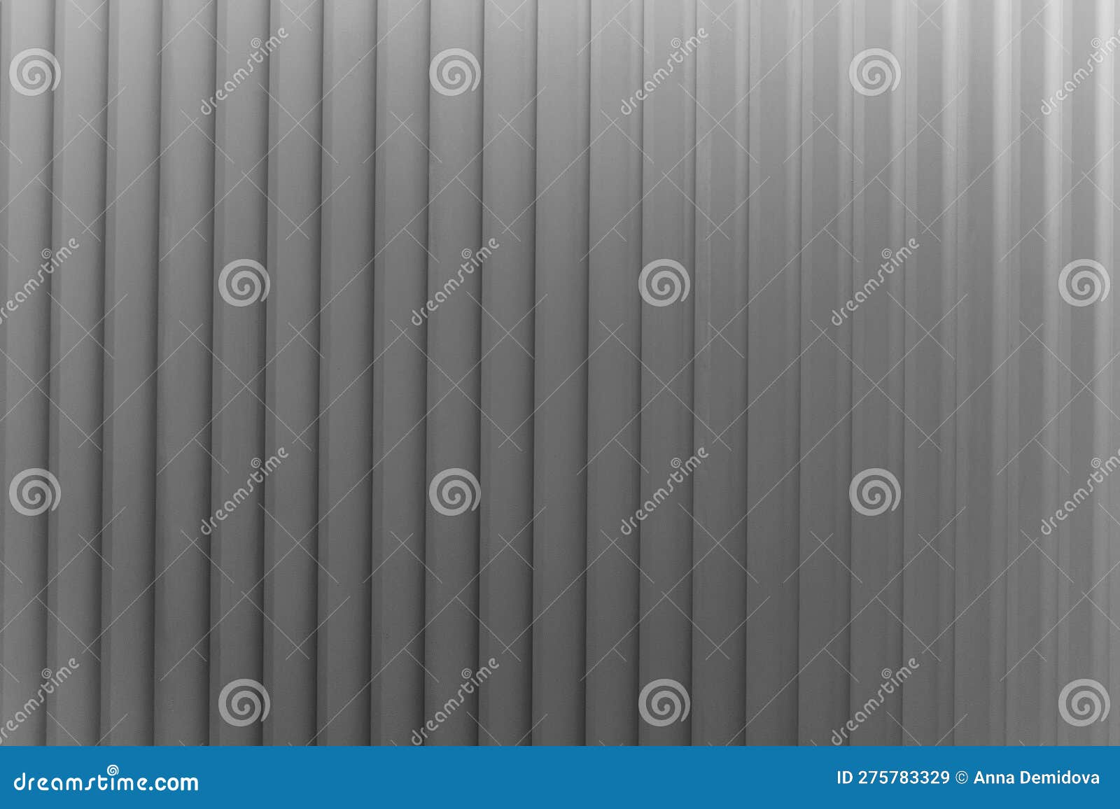 Ribbed Gray Wall Panel. Repair, Construction and Modern Finishing