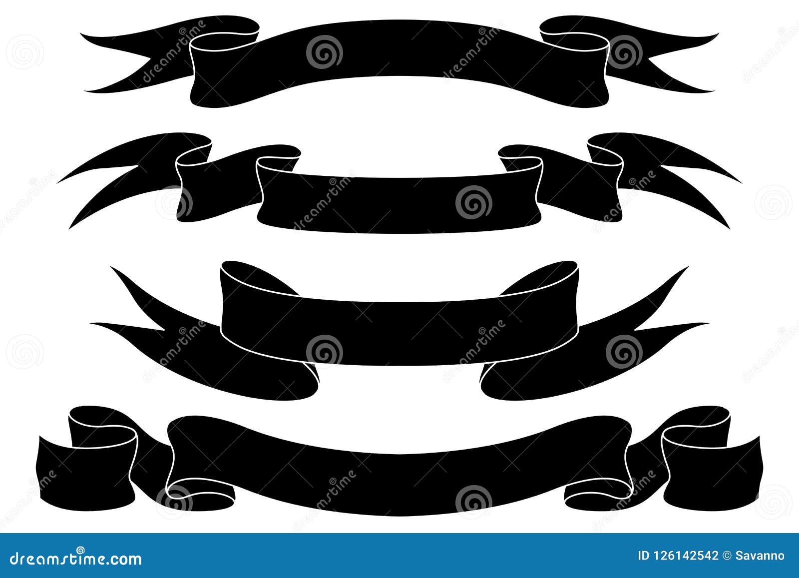 Ribbon Banners Vector Collection For Design Work