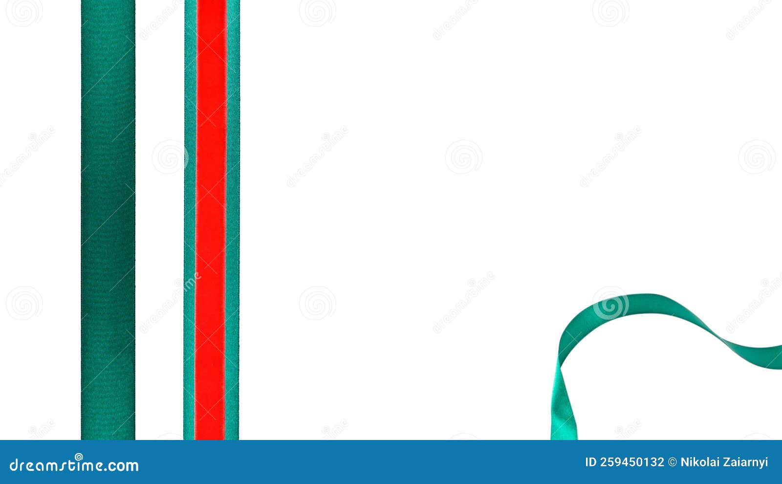 Ribbon Isolated on White Background Stock Illustration - Illustration