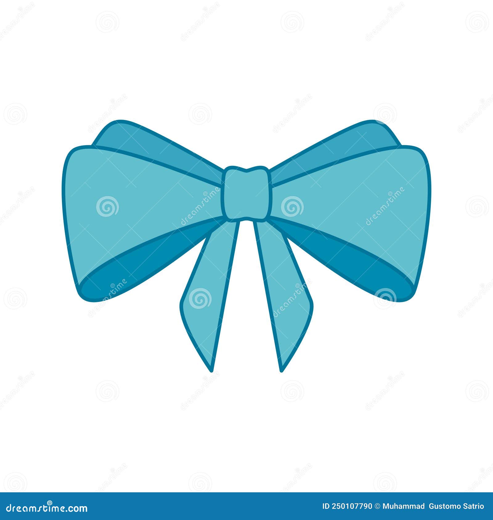 Ribbon Isolated on White Background. Vector Stock Vector Illustration