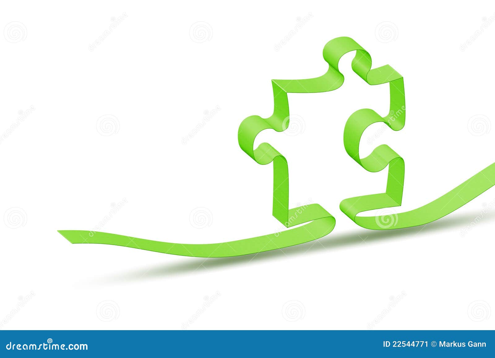 Ribbon jigsaw puzzle stock illustration. Illustration of piece - 22544771