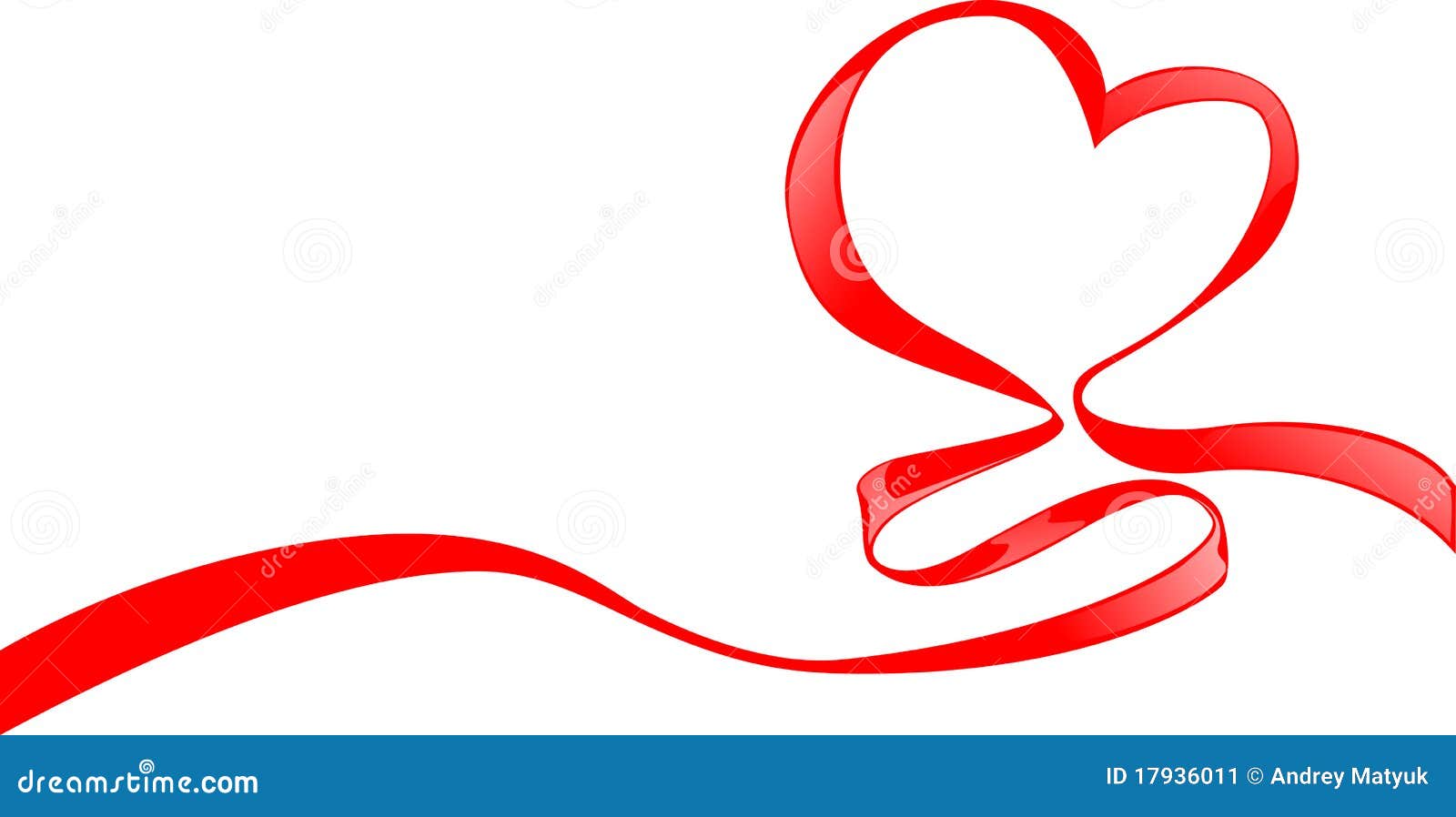 Ribbon of love stock vector. Illustration of heart, ribbon 17936011