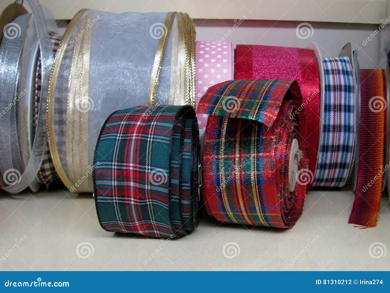 Ribbons in the Fabric Store Stock Photo Image of object, bobbin 81310212