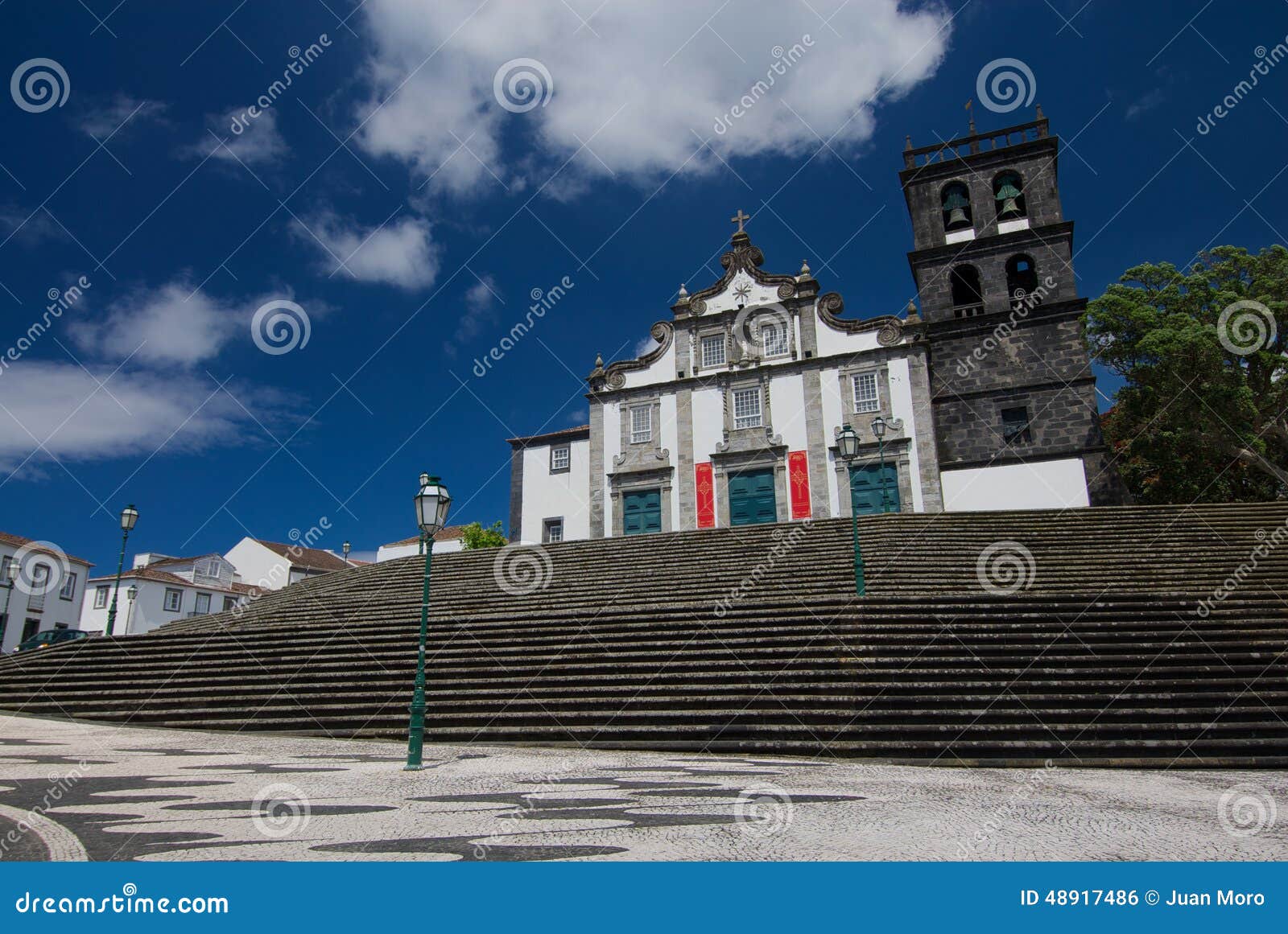 ribeira grande town hall, sao miguel island azores, portugal