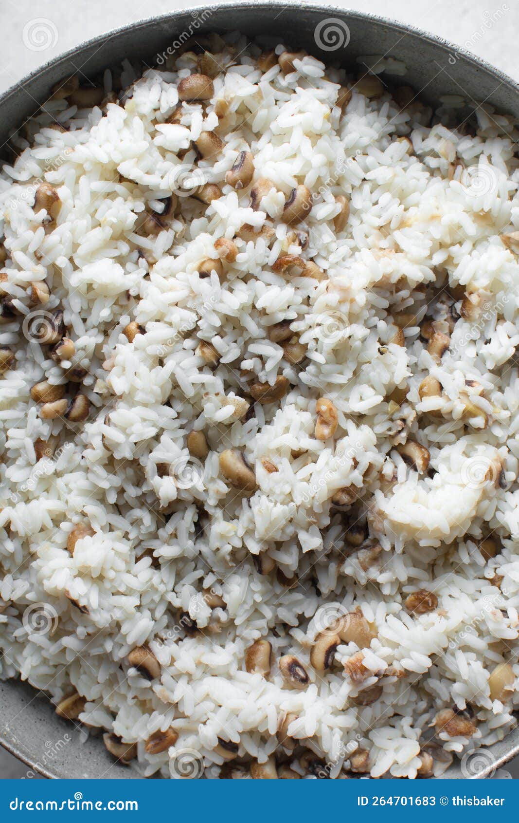 Rice and Beans in a Pot, Nigerian Food Stock Image Image of african