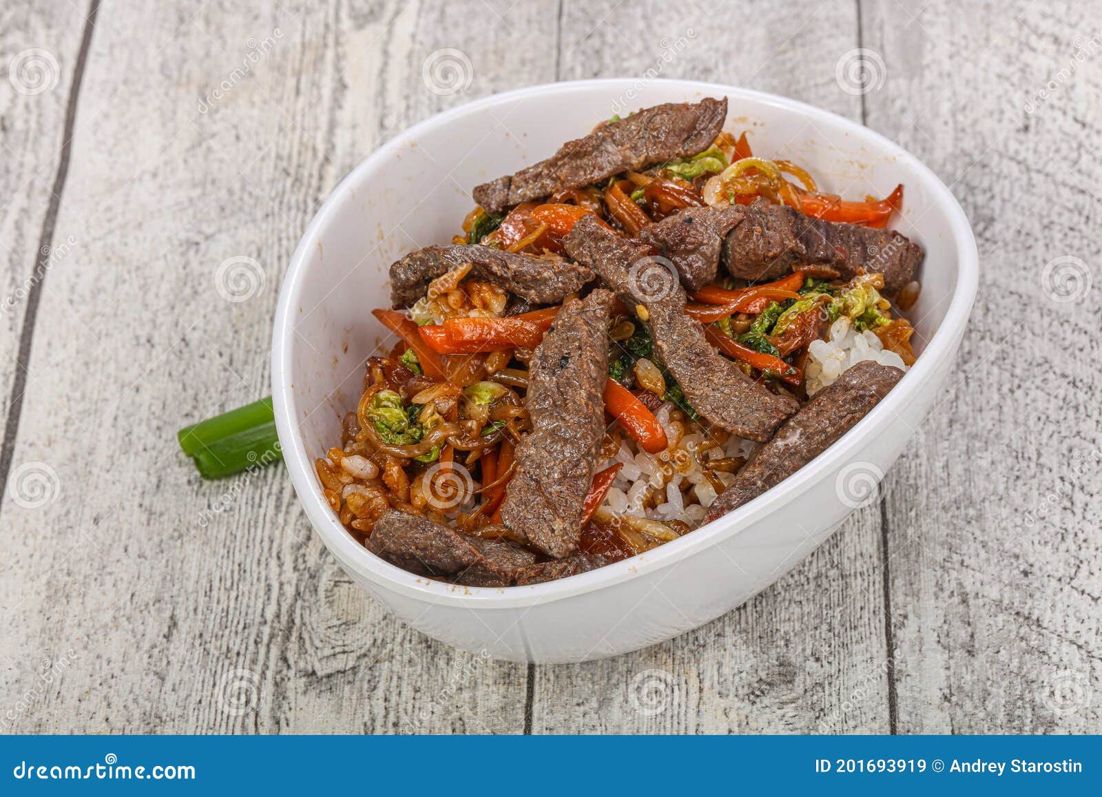 Rice with Beef in Oyster Sauce Stock Image Image of food, traditional