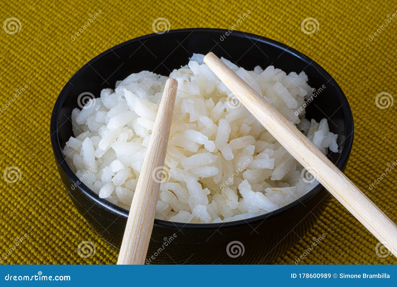 Rice Bowl With Chinese Chopsticks Stock Image Image of chicken, japan