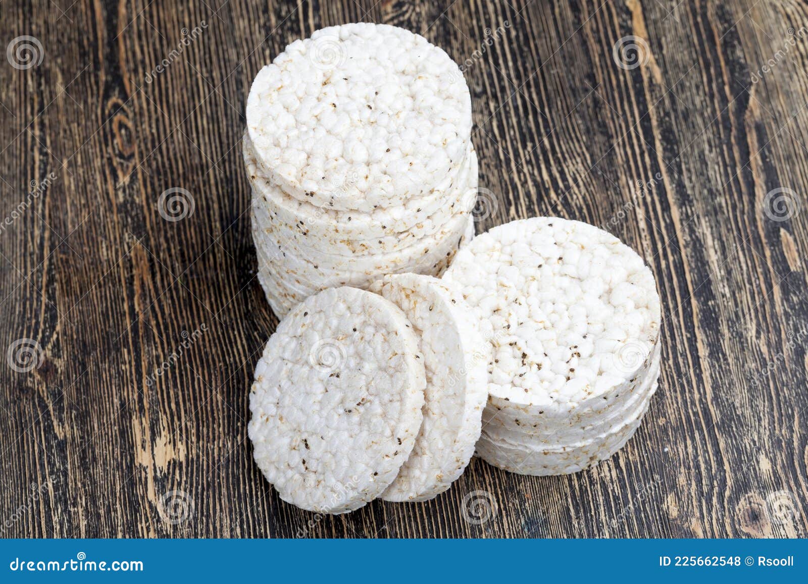 Rice Breads Made from Rice Cereals Stock Photo Image of rice, round