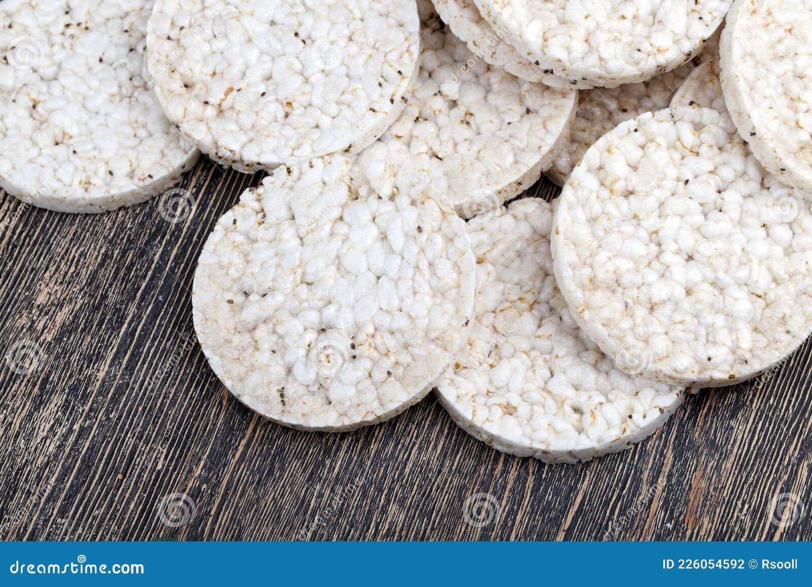 Rice Breads Made from Rice Cereals Stock Photo Image of snack, slice