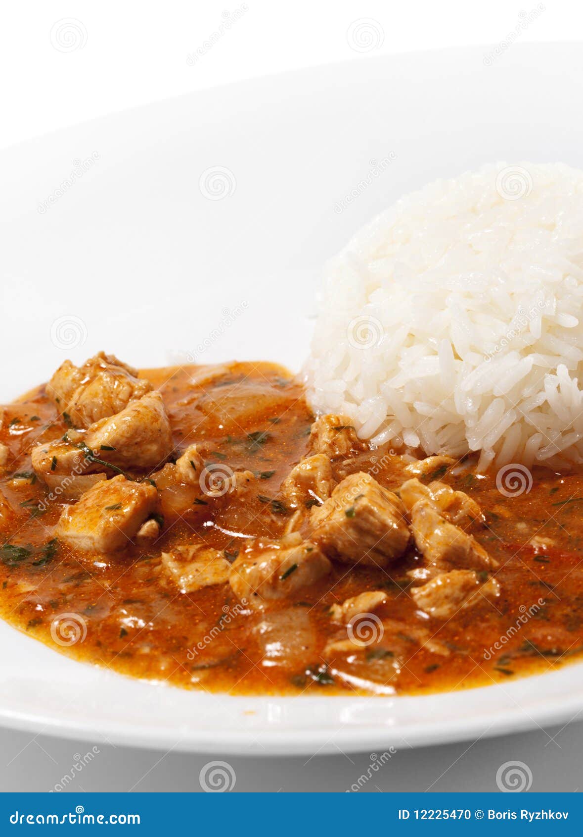 Rice with Chicken stock photo. Image of grain, meat, poultry - 12225470