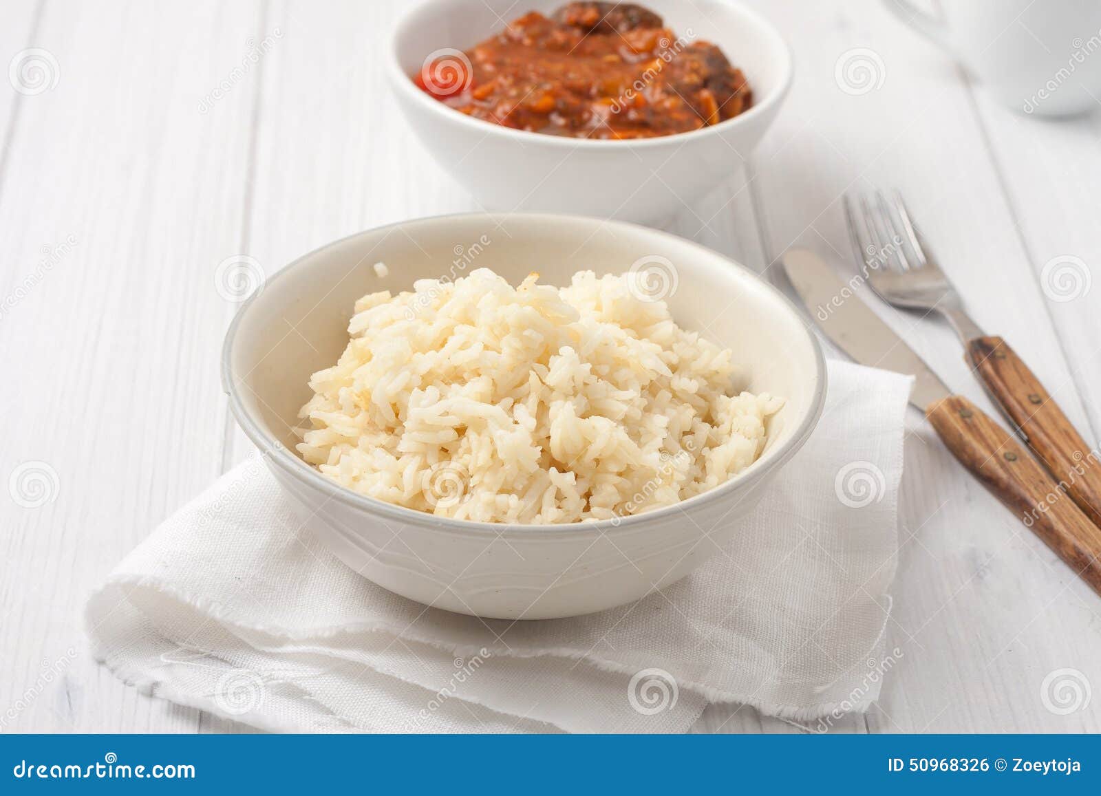 Rice Cooked in Chicken Stock Stock Photo - Image of culture, blue: 50968326