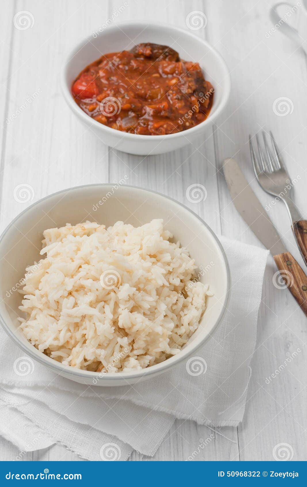 Rice Cooked in Chicken Stock Stock Photo - Image of easy, basic: 50968322
