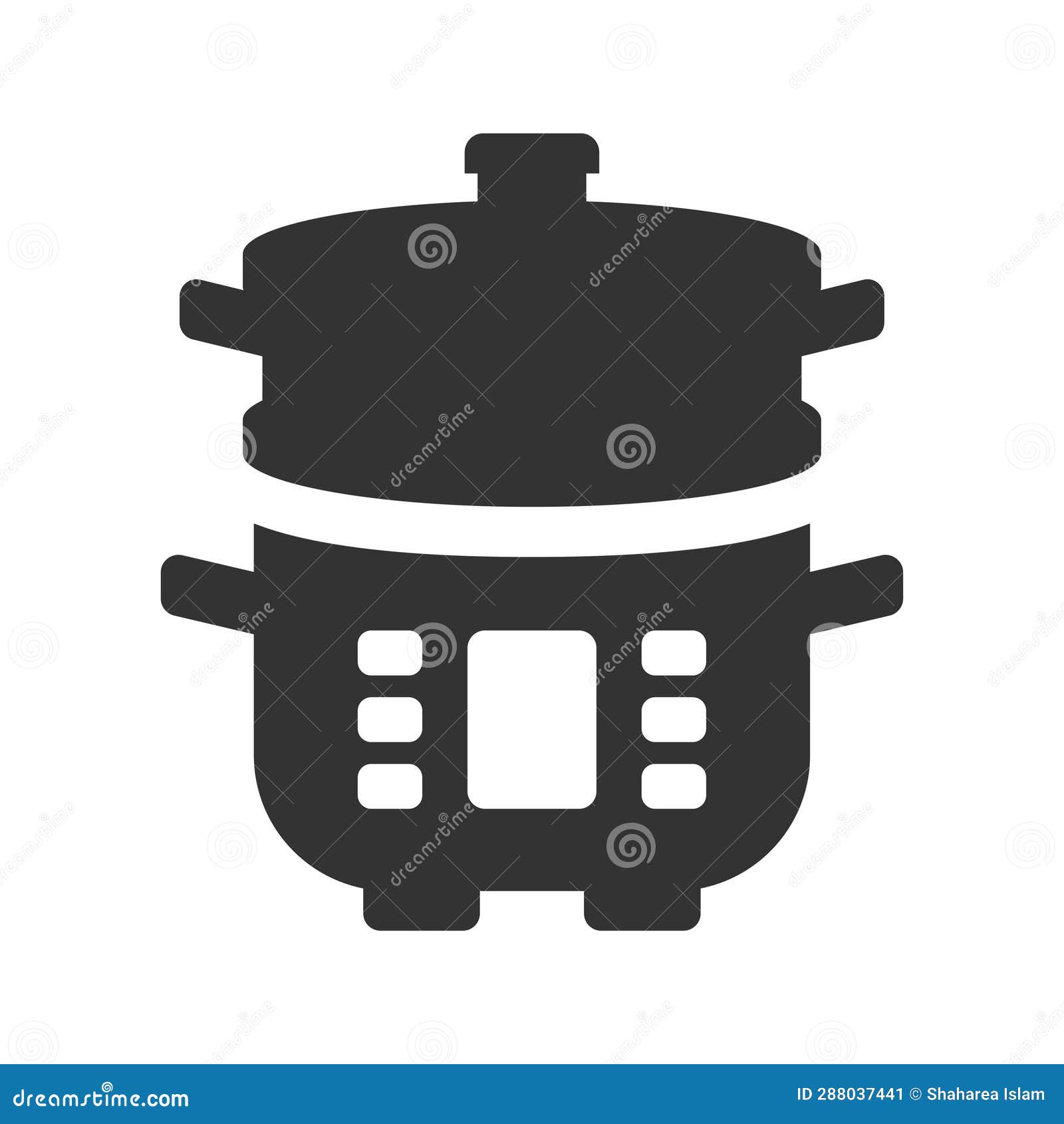 Rice cooker icon stock vector. Illustration of machine 288037441