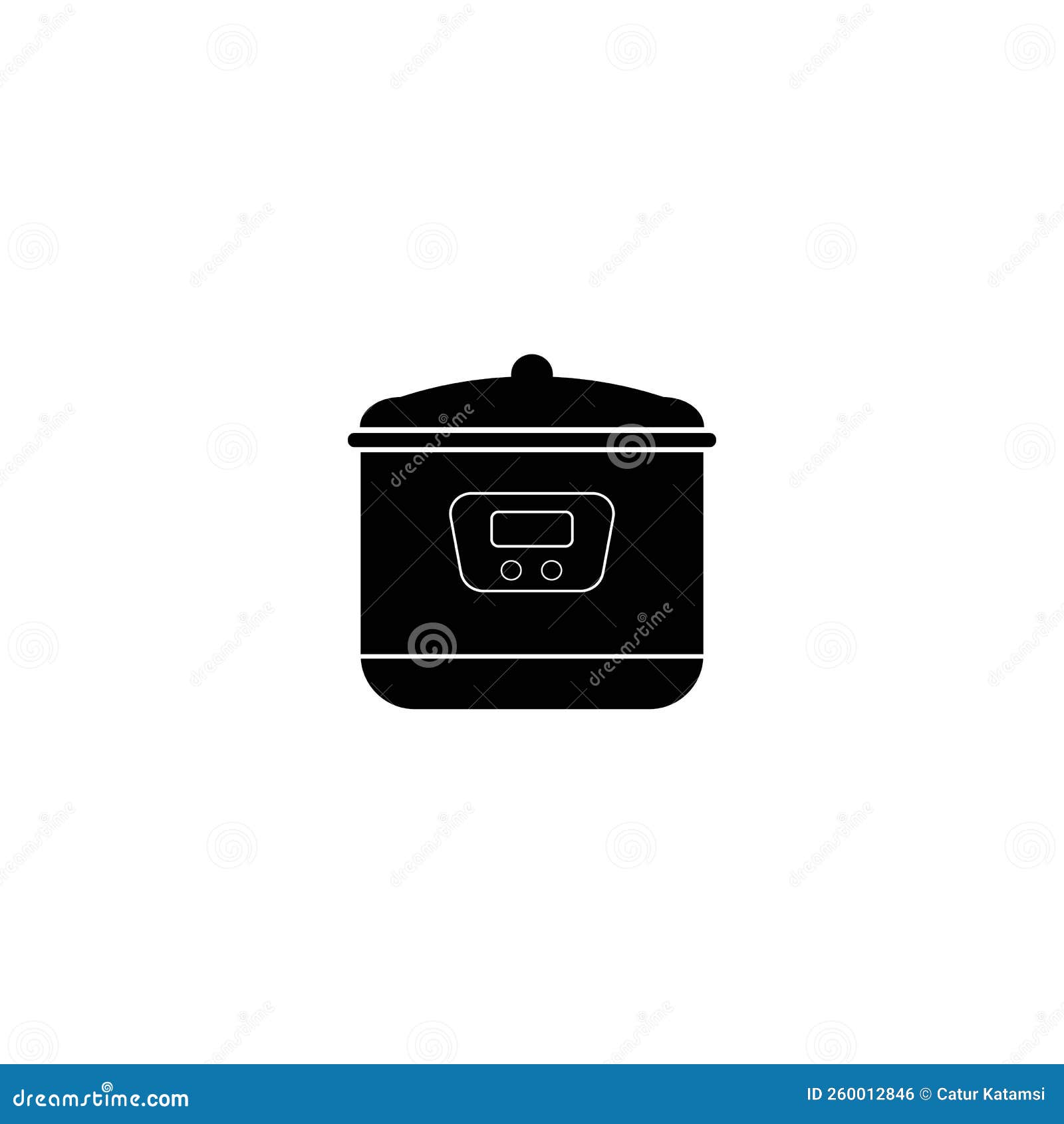 Rice Cooker Icon Logo Vector Stock Illustration Illustration of logo