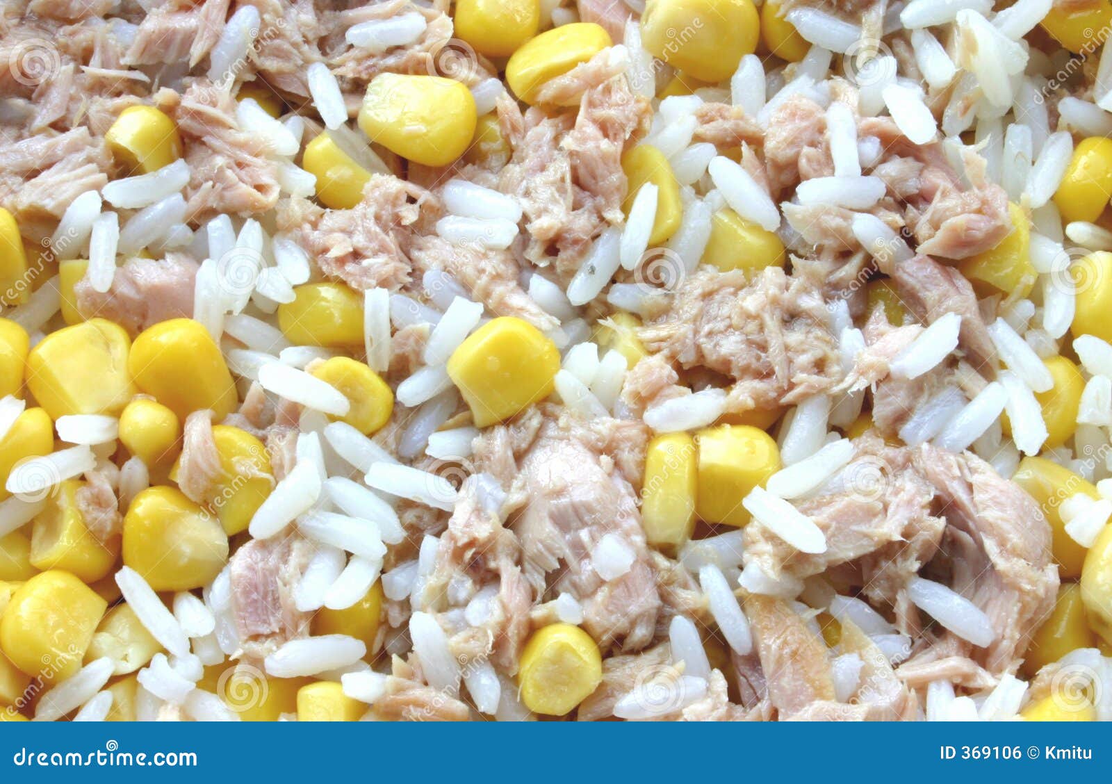 Rice, corn and tuna stock photo. Image of cook, boil, detail 369106