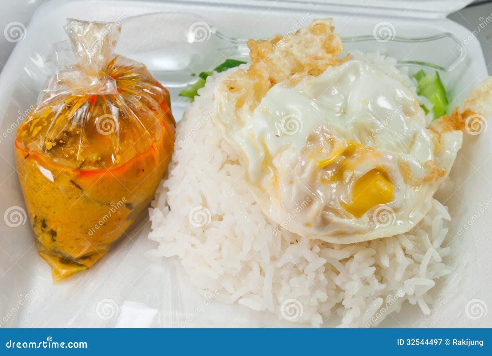 Rice and Curry with Fried Egg Stock Image Image of pepper, restaurant 32544497