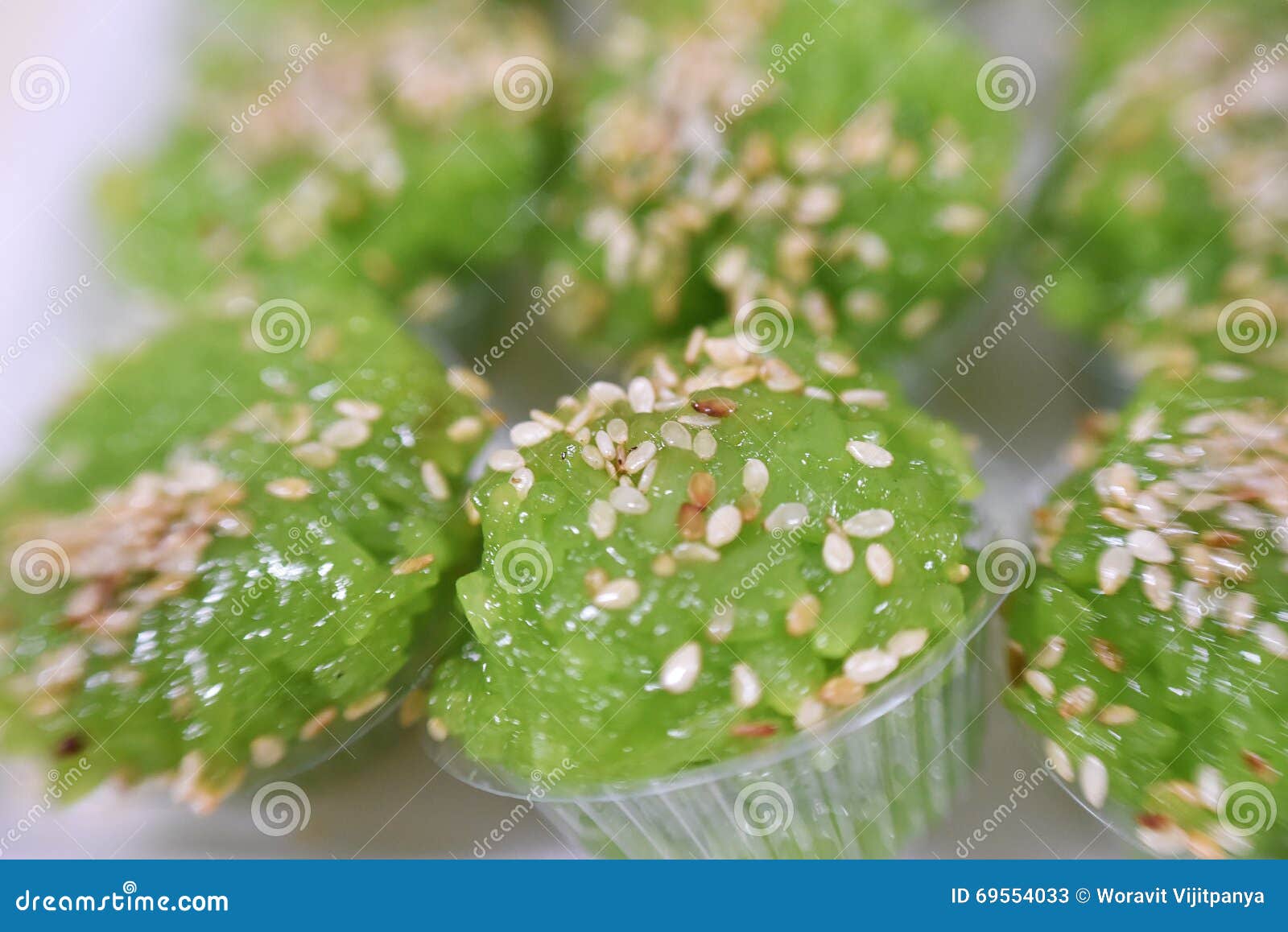 Rice green Dessert stock image. Image of fancy, khao 69554033