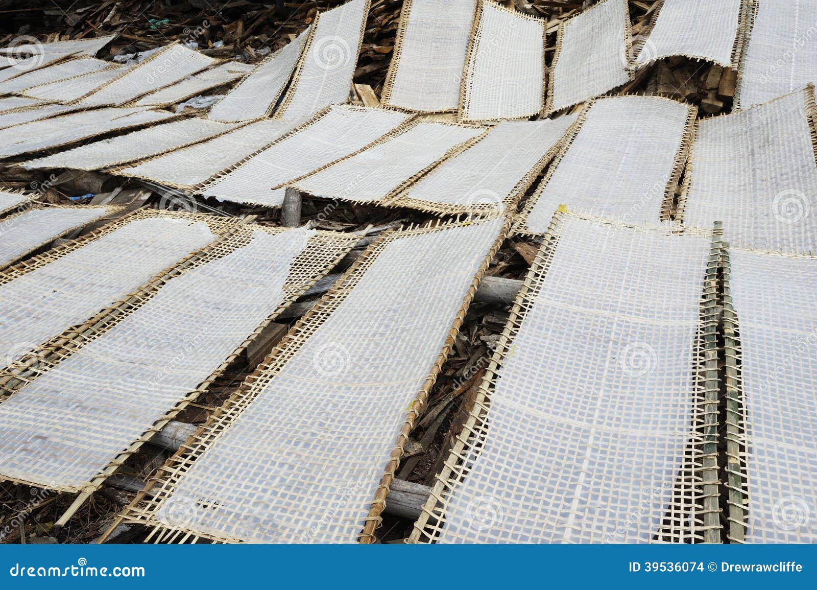 Rice Mats stock photo. Image of drying, mats, outdoors 39536074